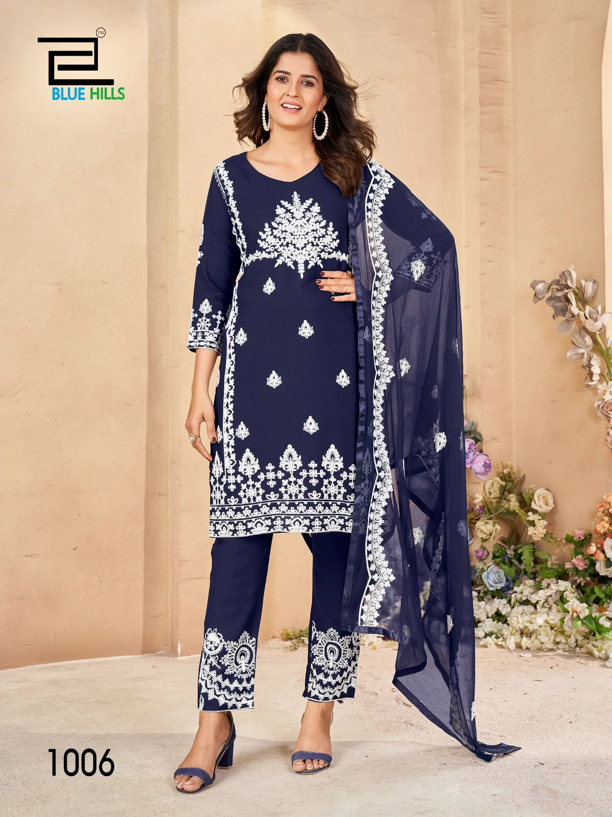 Blue Hills Galaxy Rayon 14Kg Wholesale Readymade Salwar Suit Catalog — Wholesale Readymade Suit, Blue Hills wholesale from Surat — view 6